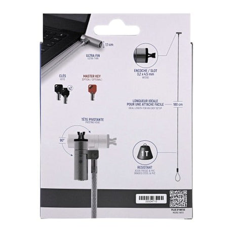 EAN 3303170112731 - T'nB MCAVMASTERW cable antirrobo Blanco 1,8 m imagen 8