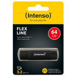 Intenso Usb Mick Flex Line 64gb Usb 3.2 Gen 1x1 Negro