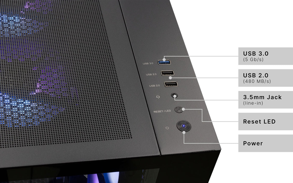 EAN 4046373901663 - CAPTIVA Highend Gaming R90-166 AMD Ryzen™ 7 7800X3D 32 GB DDR5-SDRAM 2 TB SSD NVIDIA GeForce RTX 5070 Win imagen 8