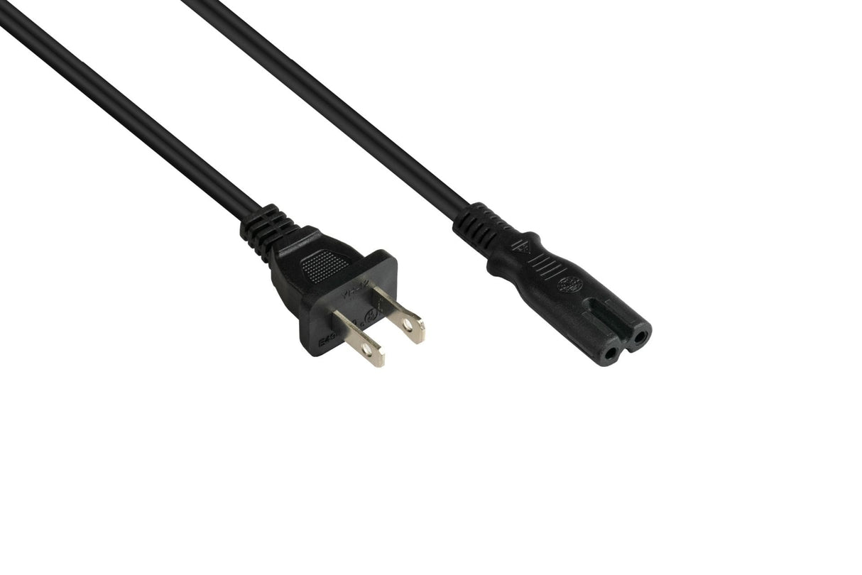 Kabelmeister Netkabel Usa Tipo A An C7 Ul Negro 3 M