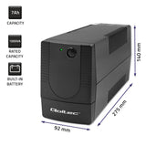 EAN 5901878537740 - Qoltec 53774 sistema de alimentación ininterrumpida (UPS) Línea interactiva 1 kVA 600 W 1 salidas AC imagen 11
