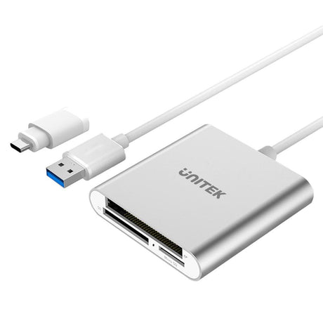 EAN 4894160017468 - UNITEK Y-9313D lector de tarjeta USB 3.2 Gen 1 (3.1 Gen 1) Type-A Plata imagen 1