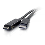 C2g 3ft Displayport To Hdmi Cable Dp To Hdmi Adapter Cable Displayport 1.2 Hdmi 2.0 4k 60hz M/M Cable Adaptador Displayport Macho A Hdmi Macho 91.4 Cm Negro Activo Compatibilidad Con 4k