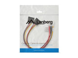 Lanberg Cable Duplicador De Alimentacion Molex Macho A 2x Sata Hembra  Ca-Hdsa-11cu-0030 30 CentaâMetros