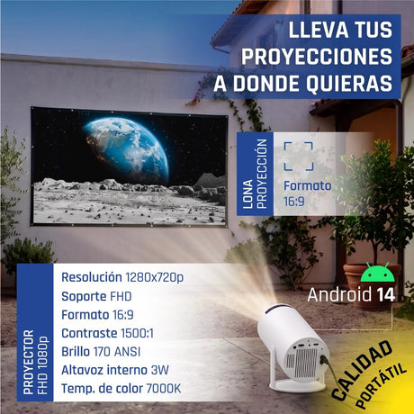 EAN 2521052419063 - iggual IGG318973+IGG318126 videoproyector 120 lúmenes ANSI 720p (1280x720) Blanco imagen 4