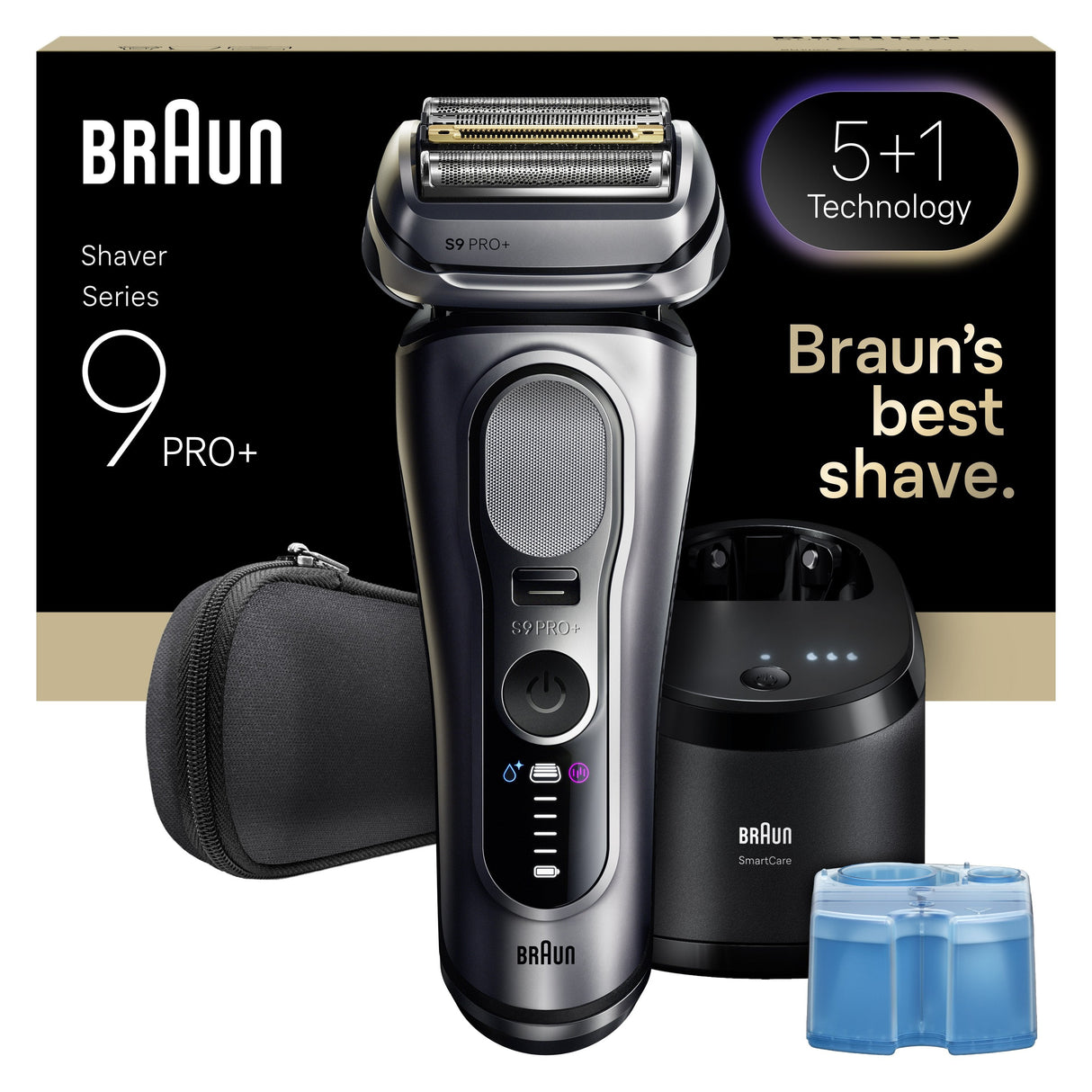 Afeitadora Braun Series 9 Pro+ 9667cc  Máquina De Afeitar De Láminas Recortadora Plata