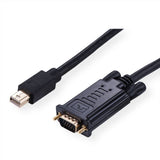 EAN 7630049616349 - VALUE 11.99.5806 adaptador de cable de vídeo 1,5 m Mini DisplayPort VGA (D-Sub) Negro imagen 2