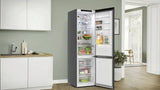 Bosch Home Kgn39ocaf Series 4, Colección De Acero Inoxidable De Combinación De Enfriamiento/Congelador (Oscuro), Colección Verde Kgn39ocaf