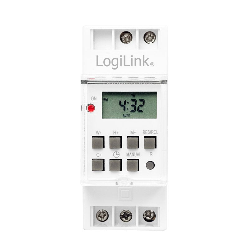 Temporizador Logilink, Digital Para Montaje En Carril Din