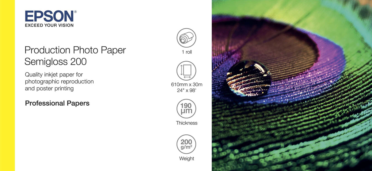 Production Photo Paper Semigloss 200 24i X 30m