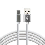 Cable Everactive Usb-C 1m - Blanco, Silicona, Soporte De Carga Rápida, 3a - Cbs-1cw