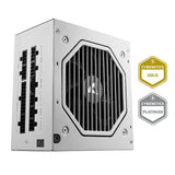 Fuente De Alimentación Sharkoon Rebel P20 750 Blanco Para Pc Blanco, 1x Conexión De Alta Potencia De 12 Pines, 4x Pcie, Gestión De Cables, 750 Vatios 4044951042401