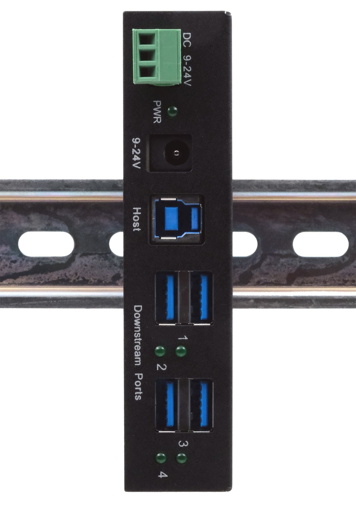 Usb 3.2 Hub 4-Port Gen1 Inkl.Usb-Kab Inkl.Usb-Cable Din-Rail-Wandmontage