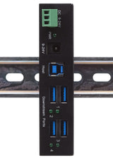 Usb 3.2 Hub 4-Port Gen1 Inkl.Usb-Kab Inkl.Usb-Cable Din-Rail-Wandmontage