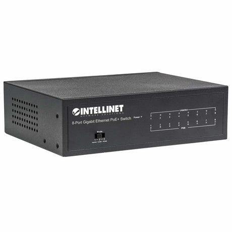 EAN 0766623561204 - Intellinet 561204 switch Gestionado Gigabit Ethernet (10/100/1000) Energía sobre Ethernet (PoE) Negro imagen 3