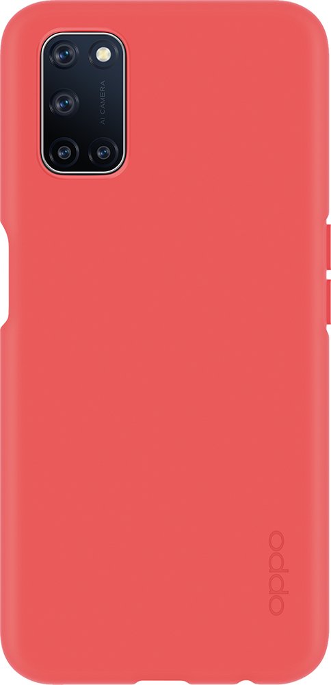Oppo Liquid Silicon Case A52/A72 Rojo