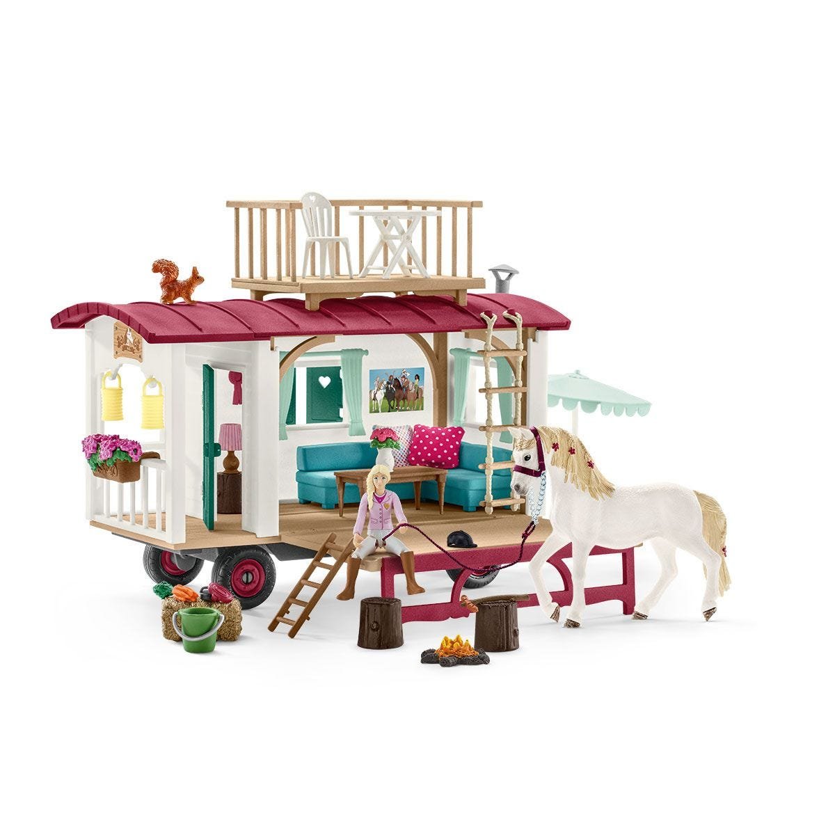 Schleich Horse Club 42593 Caravana Para Encuentros Secretos Del Club