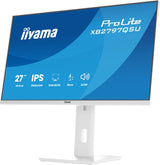 Monitor  Iiyama Prolite Xb2797qsu-W1 Led 27" 2560 X 1440 Qhd @ 75 Hz Ips 350 Cd/M² 1000:1 1 Ms 2xhdmi Displayport Altavoces Mate Blanco