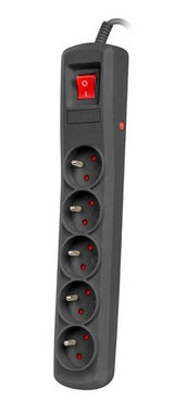 EAN 5901969431131 - NATEC NSP-1713 limitador de tensión Negro 5 salidas AC 1,5 m imagen 1