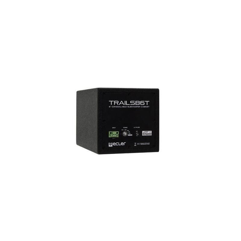6" Concealable Subwoofer  Cabinet Bk Compact