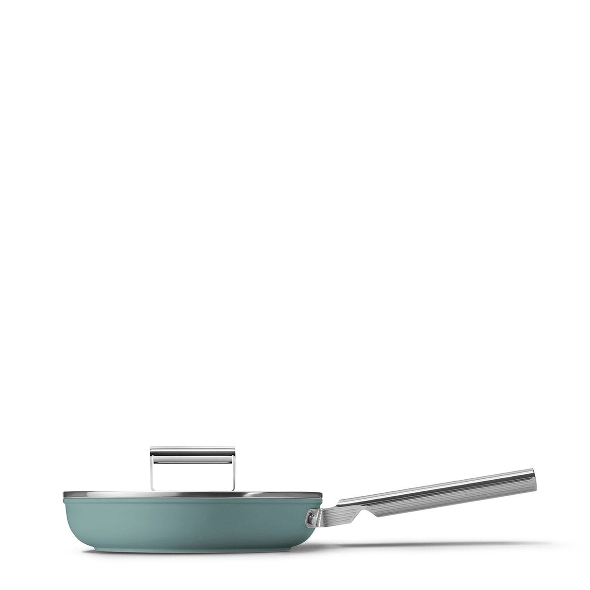 Smeg Fpf2002egm Bratpfanne, 20 Cm, Keramik, Edelstahlgriff, Smaragdgrün