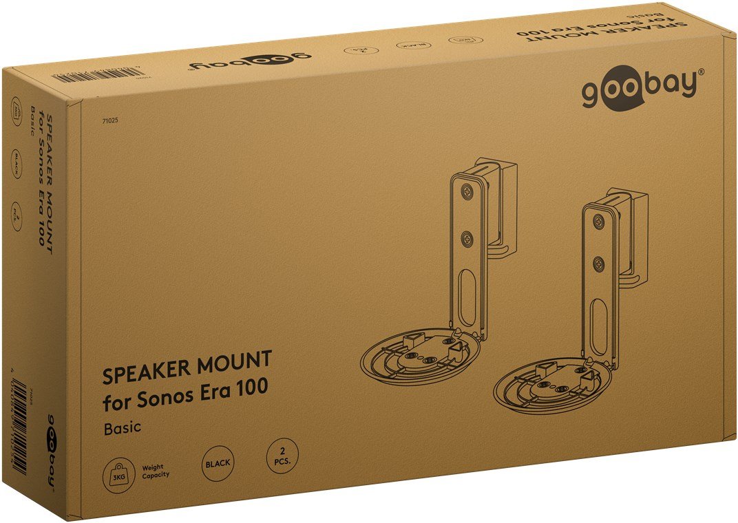 Wentronic Goobay Basic - Kit De Montaje (Montaje En Pared)