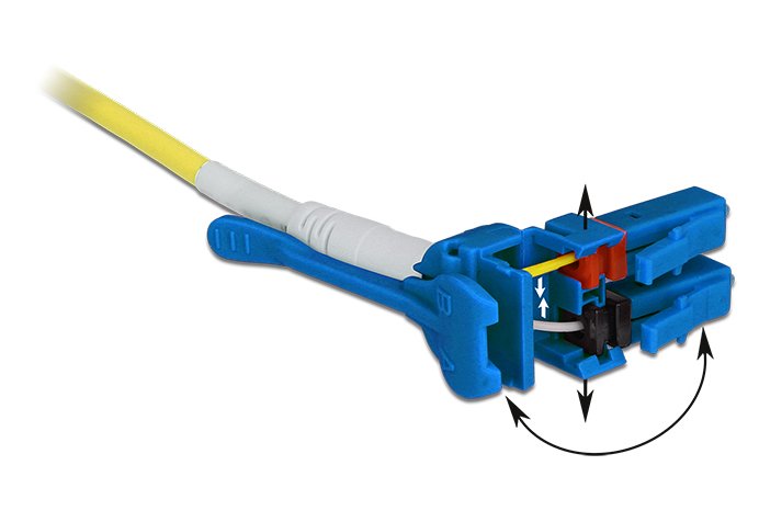 Delock Cable Lichtwellenleiter Lc > Lc Singlemode Os2 Uniboot 1 M