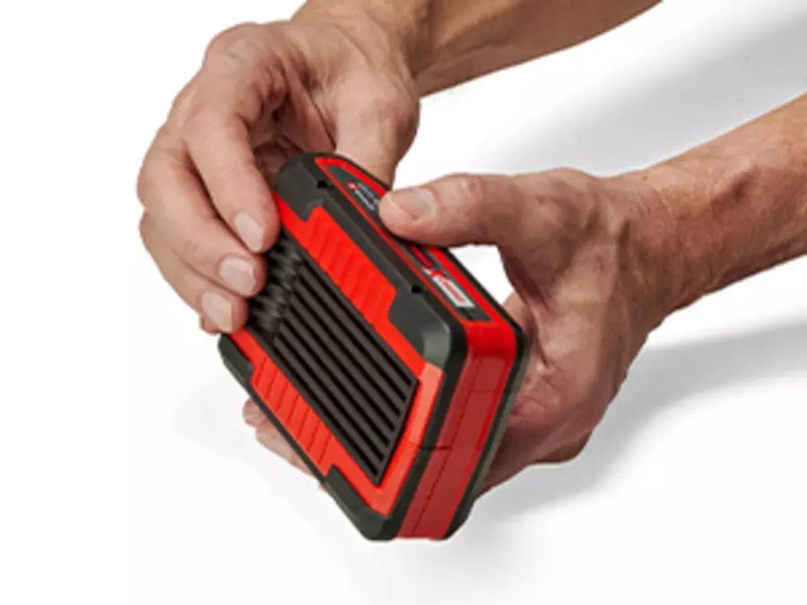 Einhell Akku Power-X-Change Plus Twin-Pack 18volt 3,0ah (Rojo/Negro, 2 Stück, Ohne Ladegerät) 4511631