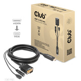 EAN 8719214472221 - CLUB3D CAC-1712 adaptador de cable de vídeo 2 m VGA (D-Sub) + 3,5mm HDMI + Micro-USB Negro imagen 3