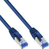 Cable De Red Inline S/Ftp Pimf Cat.6a Libre De Halógenos 500mhz Azul 0.5m