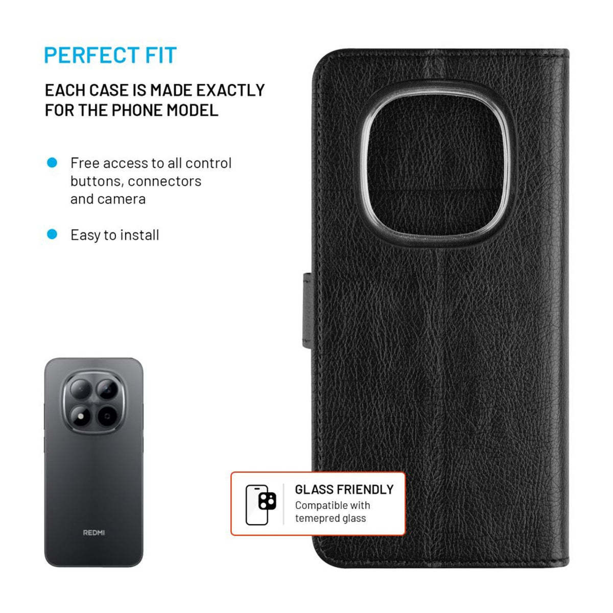 Fixed Opus For Xiaomi Redmi Note 15 Pro 5g, Black
