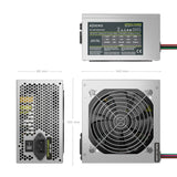 Fuente Alimentacion Atx 500w Oem, Plata