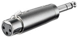 Goobay Adaptador Xlr, Jack Aux Estéreo De 6,35 Mm > Toma Xlr De 3 Pines 27514