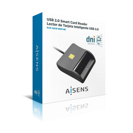 EAN 8436574706093 - AISENS ASCR-SN01-BK lector de control de acceso Lector USB de control de acceso imagen 3