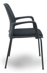 Piqueras Y Crespo Forol Pack 4 Sillas Opti519 Respaldo Malla Negra Asiento Tela Negra