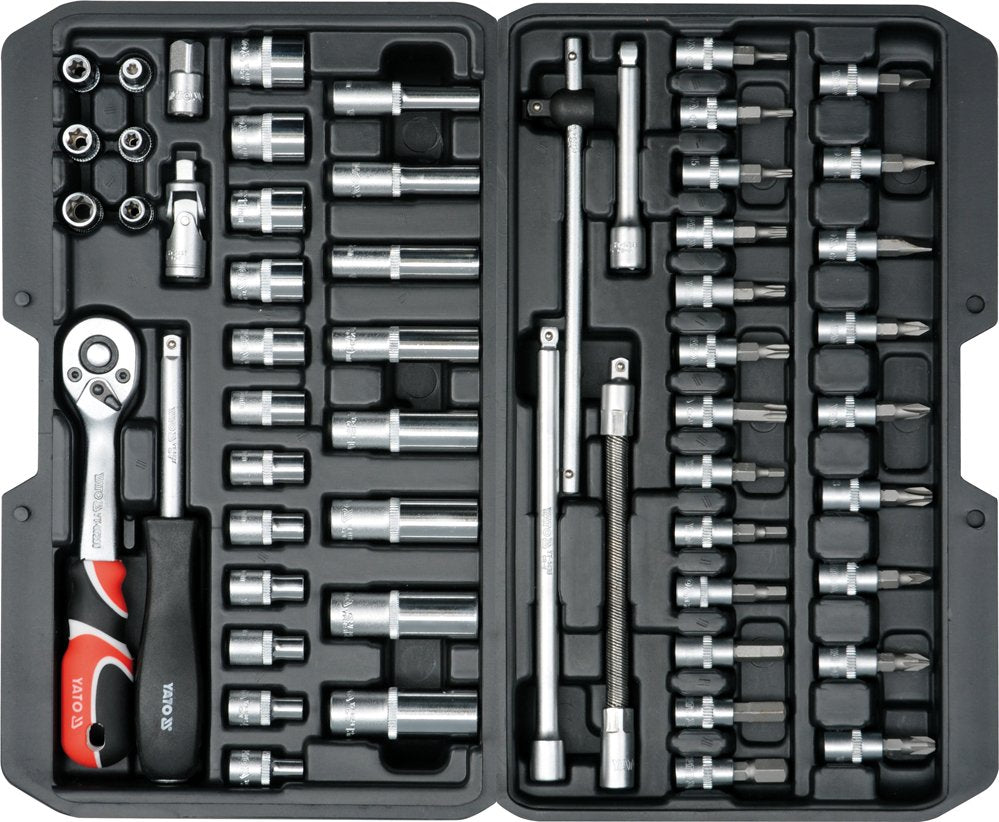 Yato Juego De Herramientas 56 Piezas Metal Negro Yt-14501