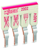 Wago 2002-474 Schachtelbrcker, 4-Fach,Isoliert, Lichtgrau