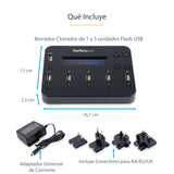 EAN 0065030856508 - StarTech.com USBDUP15 duplicador de datos y soporte Duplicador de pendrives Negro 5 copias imagen 9