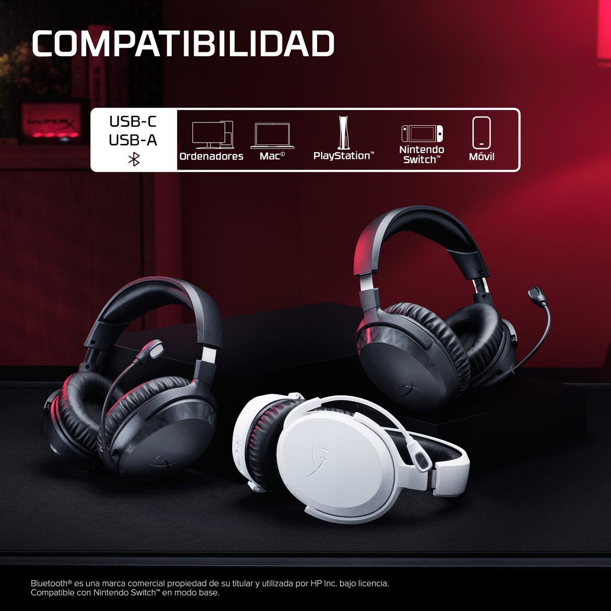 EAN 0199251514654 - HyperX Cloud Stinger 3 Wireless Gaming Headset Negro imagen 4