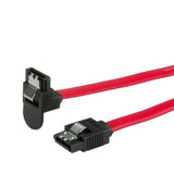 Roline Int. Sata 6.0 Gbit S Hdd-Cable Mit Schnappverschluss Gewinkelt 0,5m