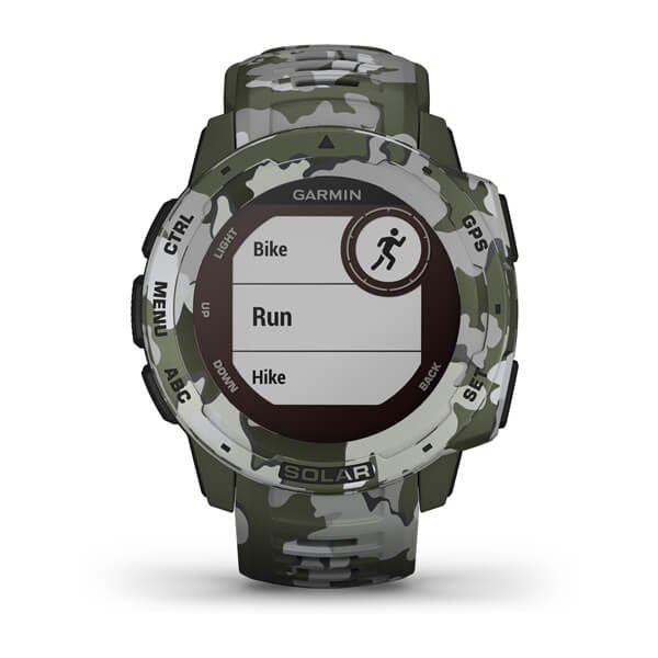 Reloj Deportivo Con Gps Garmin Instinct Solar Camo Militar Pantalla 23*23mm Carga Solar Frec Cardiaca Pulsioximetro Notific. -Caja Reforzada