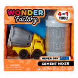 EAN 0035051532934 - MGA Entertainment Wonder Factory Never Dry Sand Construction Trucks - Blue + Cement Mixer imagen 4