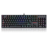 Redragon Mitra Teclado Mecánico Gaming Switch Rojo Rgb Español España Negro