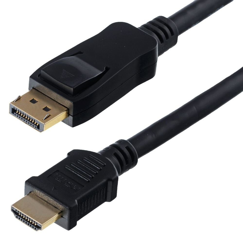 Helos Cable, Displayport Macho/Hdmi Macho, 4k, Basic, 5,0m, Negro