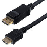 Helos Cable, Displayport Macho/Hdmi Macho, 4k, Basic, 5,0m, Negro