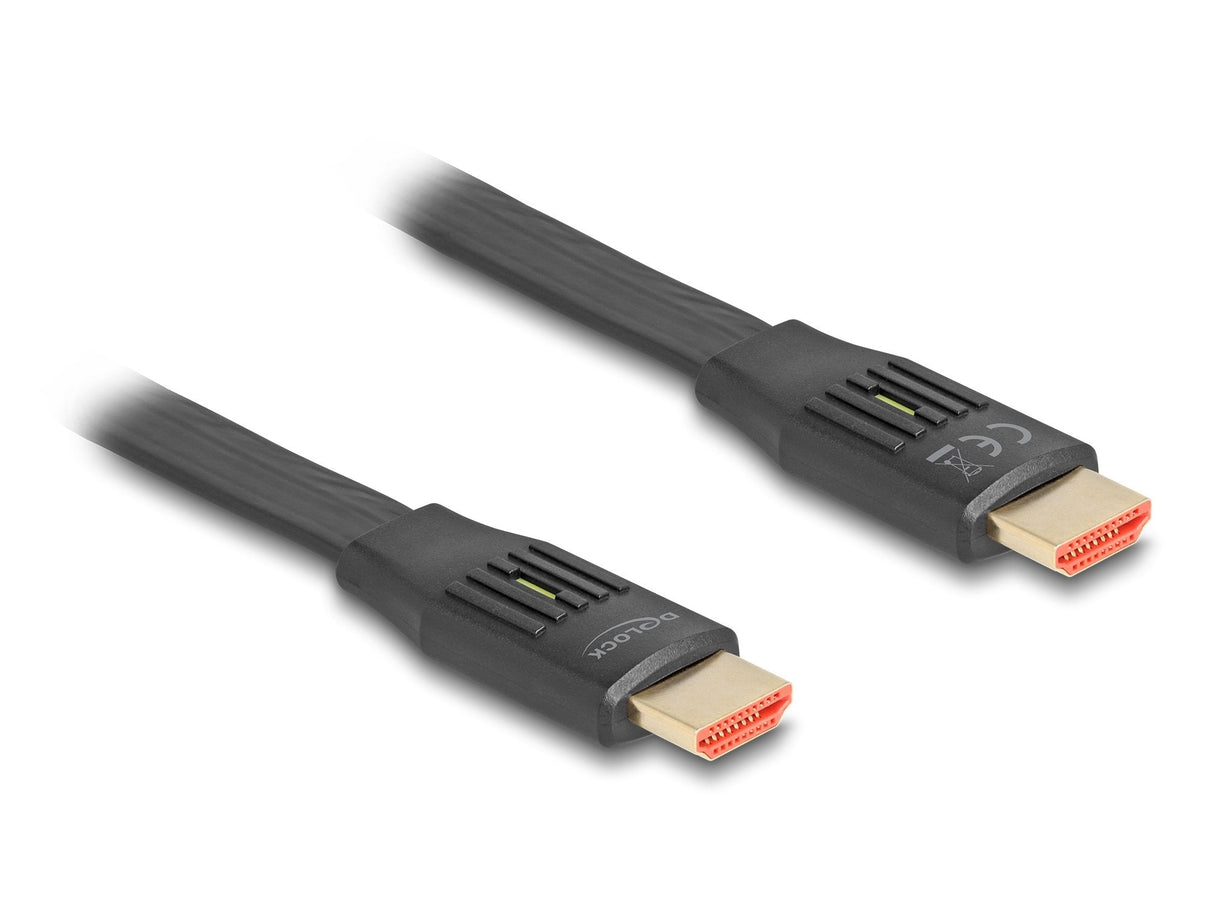 Delock Cable Plano Hdmi De Alta Velocidad 48 Gps 8k 60hz Negro, 3 Metros 81003