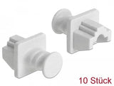 Delock 86507 Tapón Antipolvo Para Puerto 10 Pieza(S) Rj-45, Tapa Protectora Blanco, Rj-45, Blanco, Pc De Sobremesa/Estación De Trabajo, 18 Mm, 21 Mm, 14 Mm
