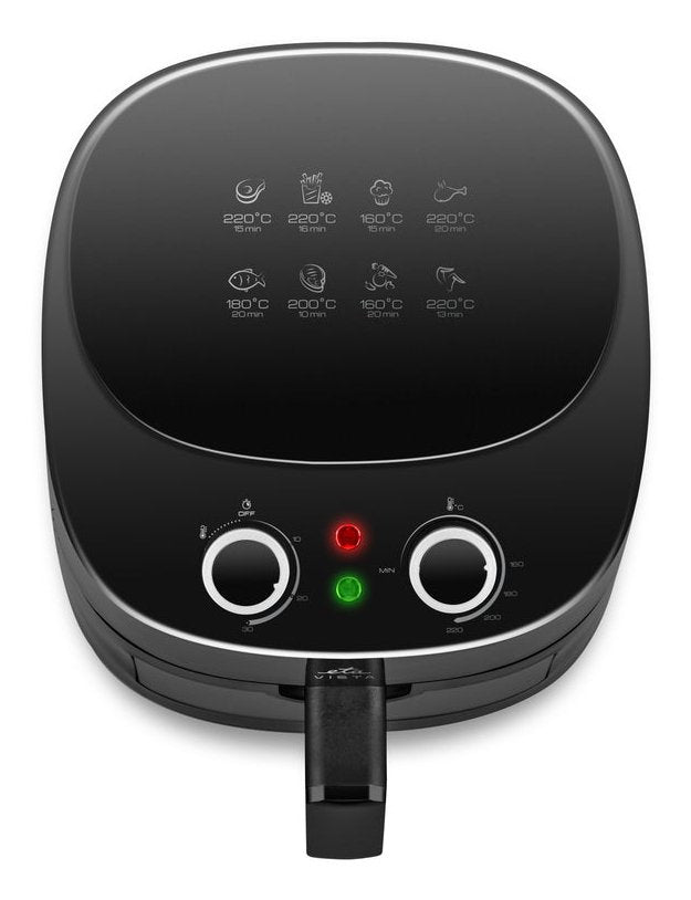 EAN 8590393343706 - Eta Vista Sencillo 4,3 L Independiente 1300 W Freidora de aire caliente Negro imagen 2