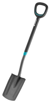 Gardena 17010-20 Pala Y Paleta Pala De Metal Con Cabeza Puntiaguda Ergonómica Para Drenaje Acero Negro