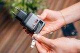 Cargador Smart Mini Gan 70w Wysuwany Cable Usb-C Eu, Uk, Usa